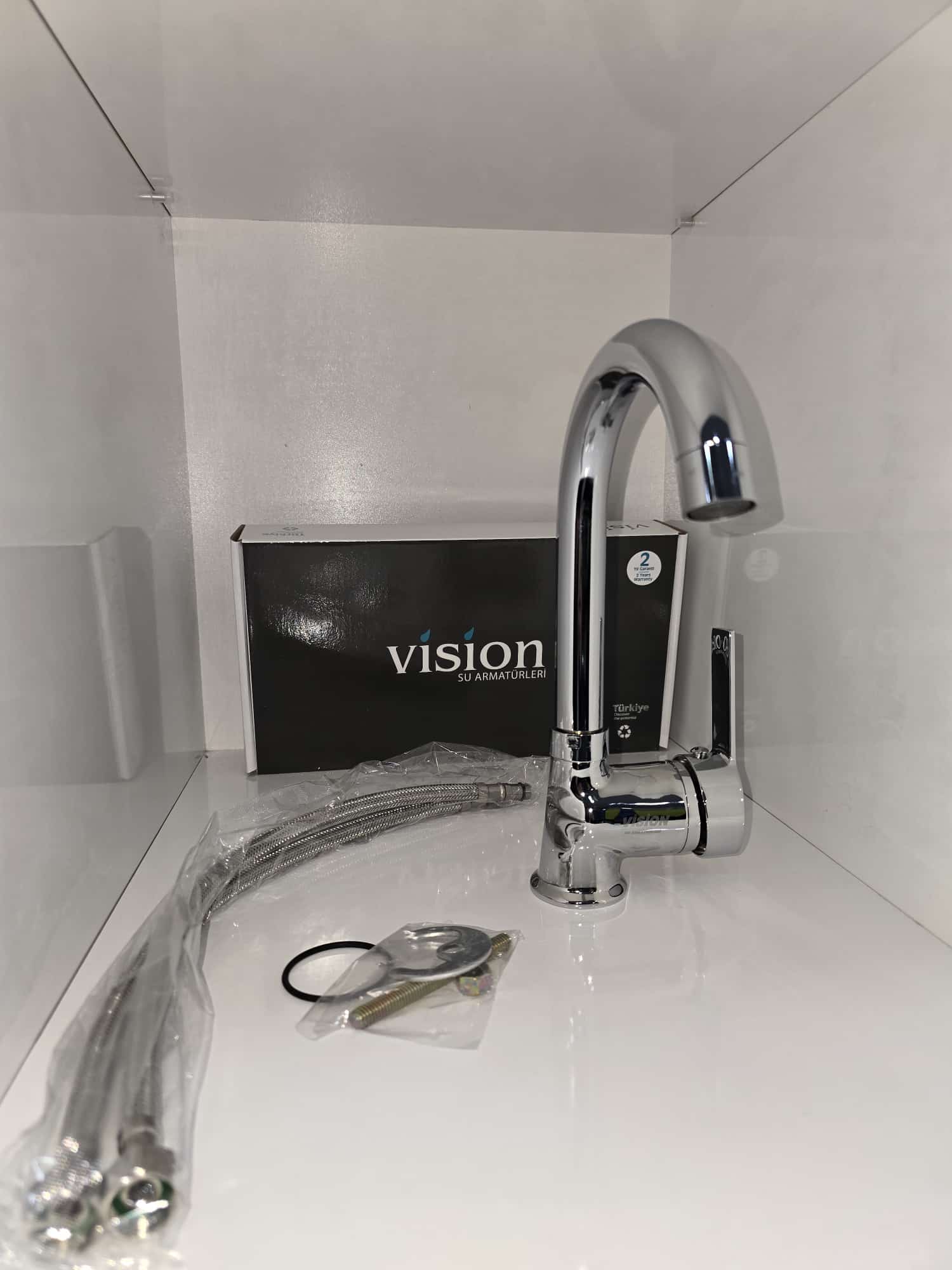 VİSİON DELTA LAVABO KUĞU BATARYA (PİRİNÇ)